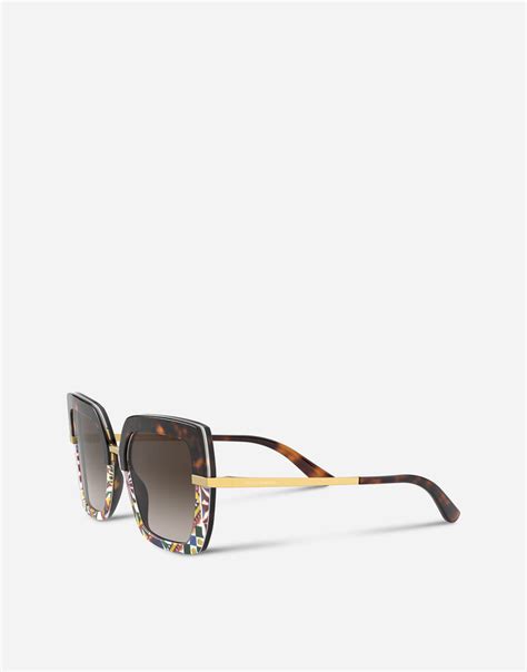 dolce gabbana carretto sunglasses|Dolce & Gabbana carretto print.